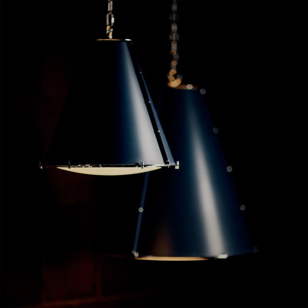 French Maid Chandelier Large (Blue and Polished Nickel) Lifestyle 16